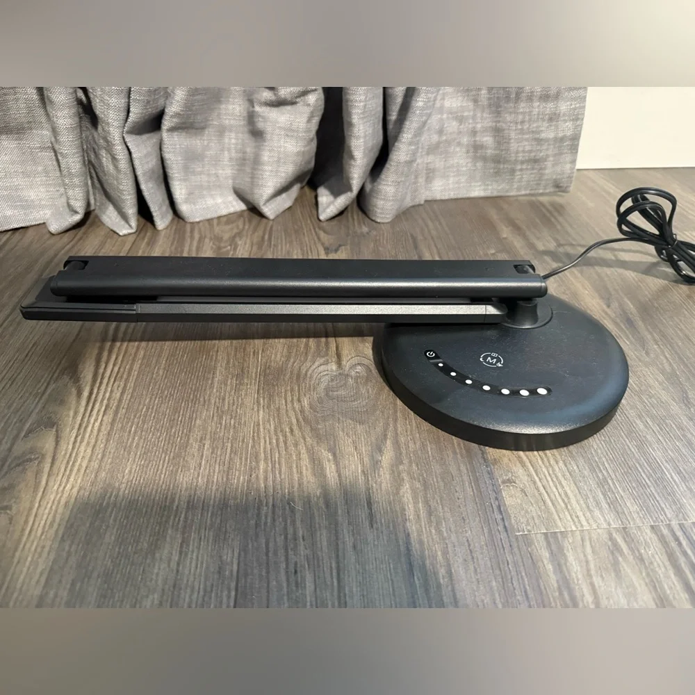 Sleek Adjustable Black LED Table Lamp